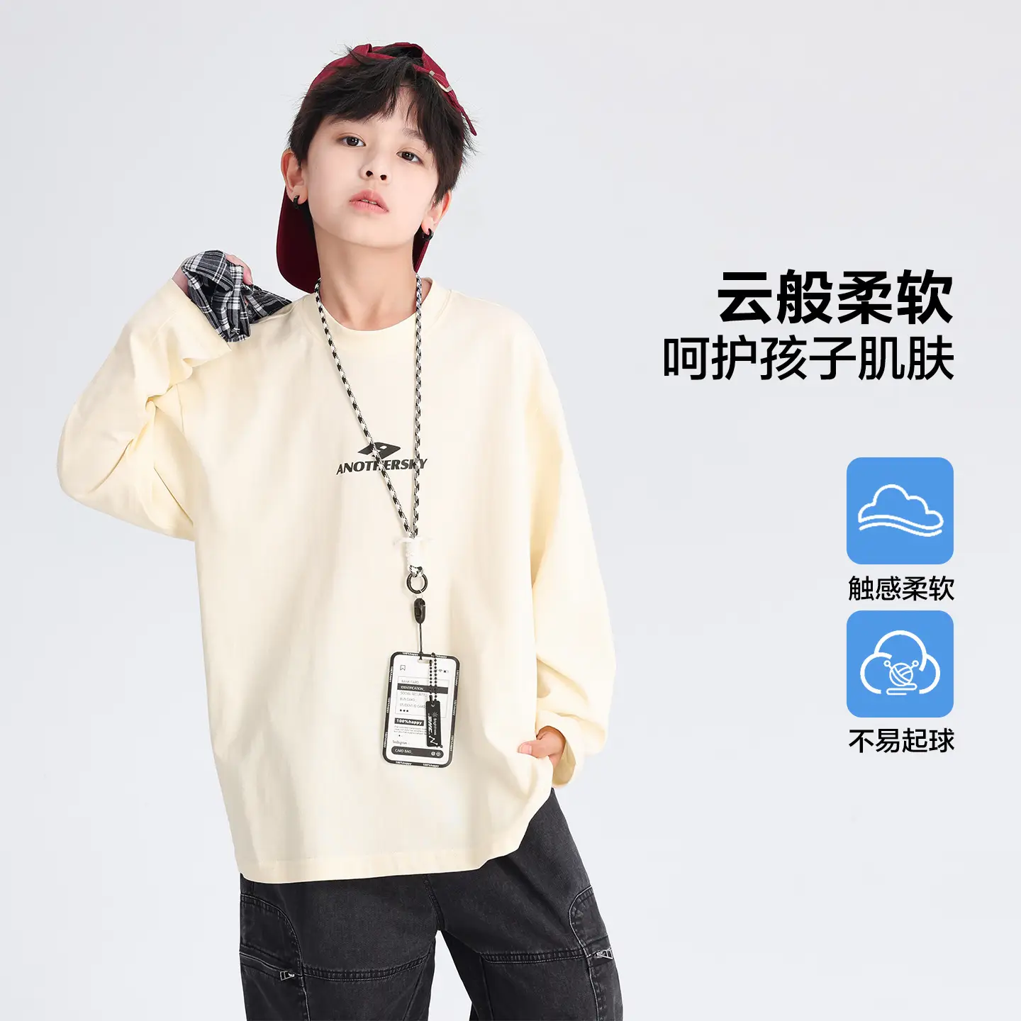Boys Cotton Long Sleeve T-Shirt Black 2026 - Image 7