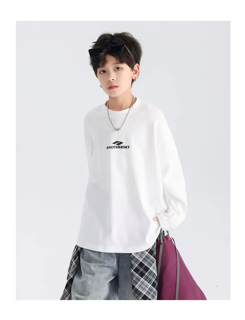 Boys Cotton Long Sleeve T-Shirt Black 2026 — feature 19