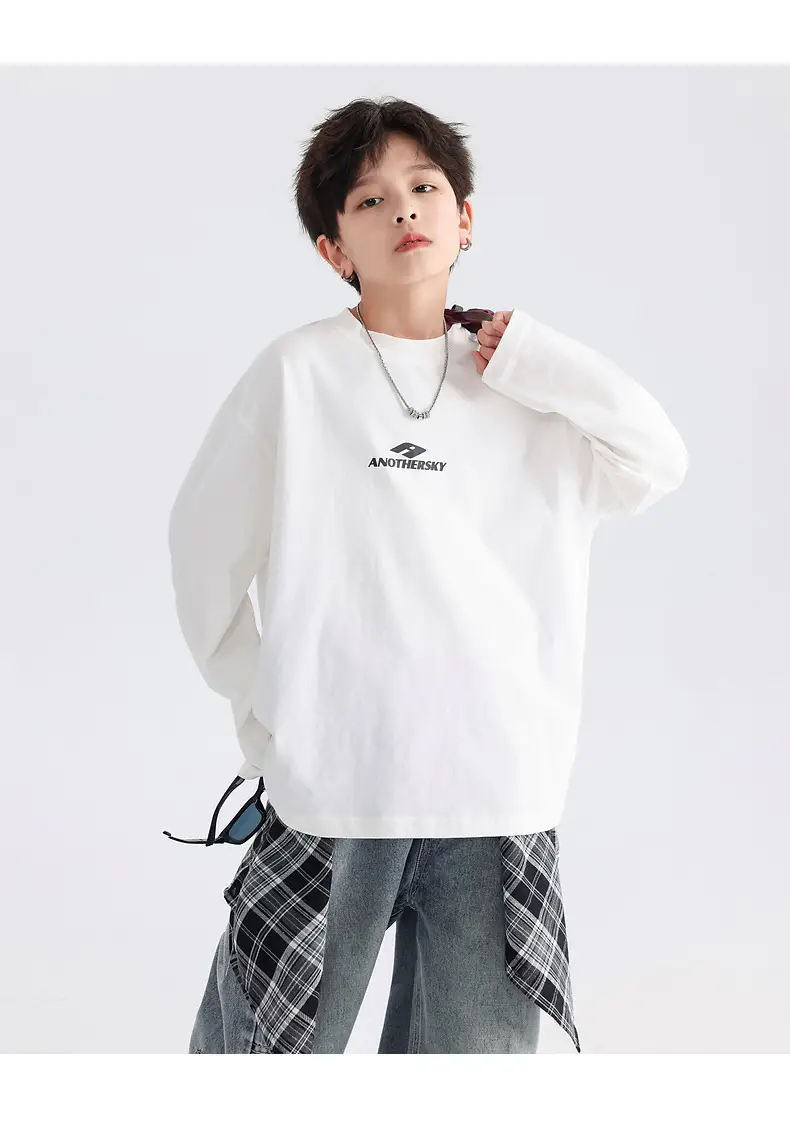 Boys Cotton Long Sleeve T-Shirt Black 2026 — feature 20