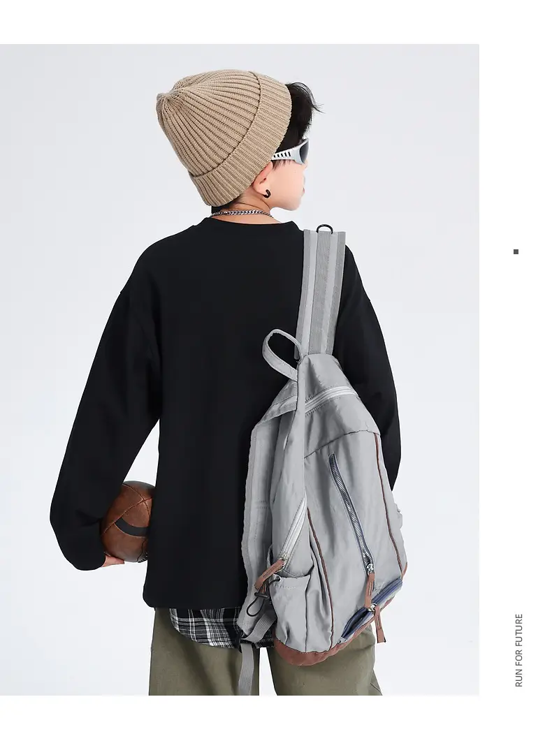 Boys Cotton Long Sleeve T-Shirt Black 2026 — feature 29