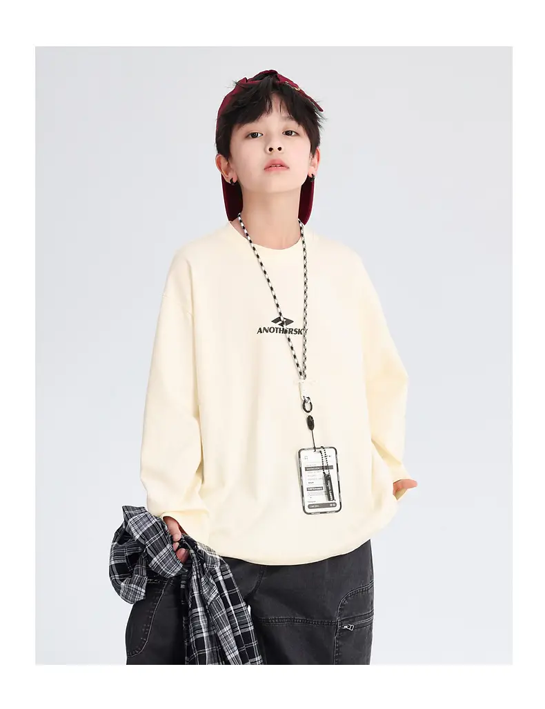 Boys Cotton Long Sleeve T-Shirt Black 2026 — feature 31
