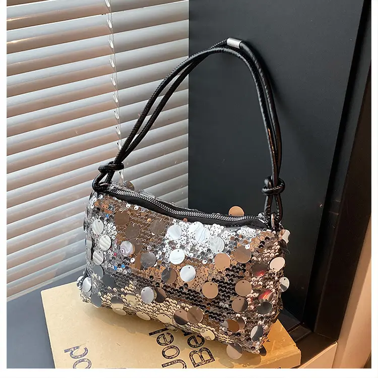 Silver Sequin Shoulder Bag for Women 2025 — feature 11