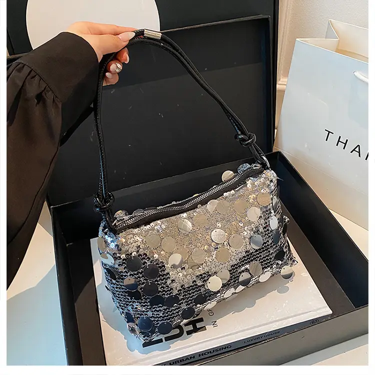 Silver Sequin Shoulder Bag for Women 2025 — feature 13