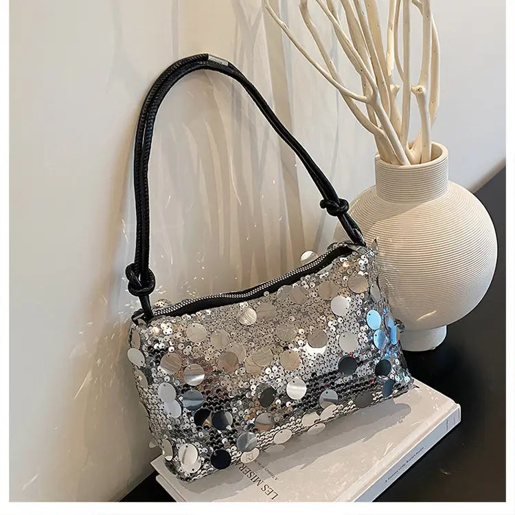 Silver Sequin Shoulder Bag for Women 2025 — feature 17