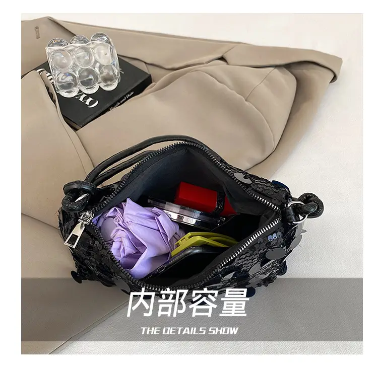 Silver Sequin Shoulder Bag for Women 2025 — feature 2
