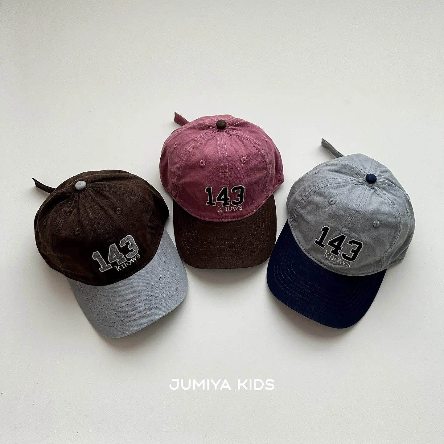 Children's 143 Baseball Cap Beige Black - Image 6