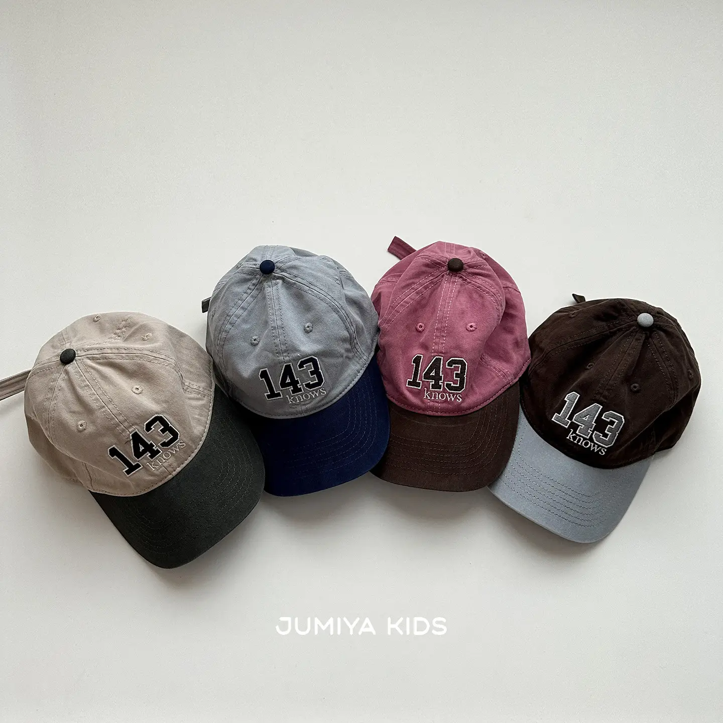 Children's 143 Baseball Cap Beige Black - Image 7