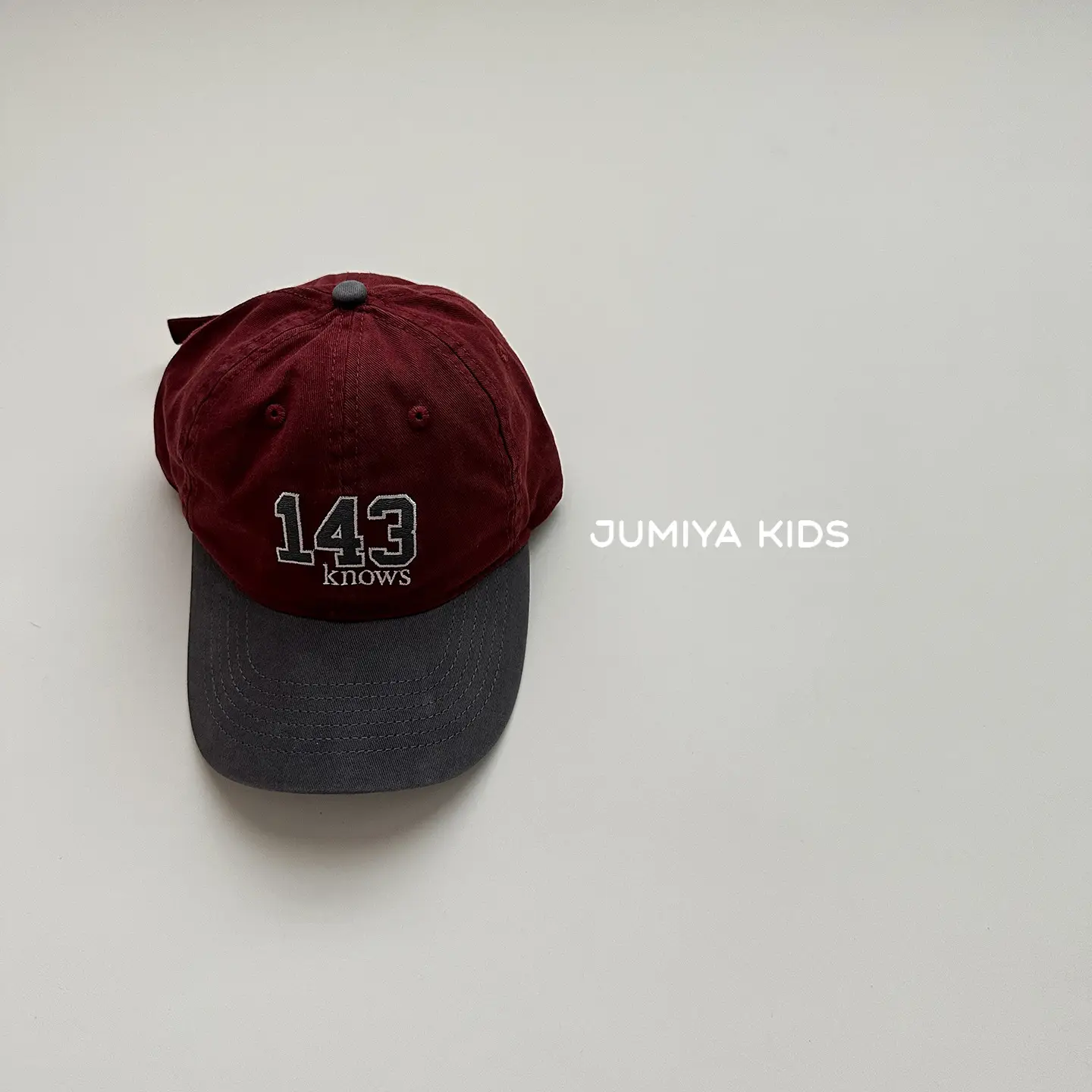 Children's 143 Baseball Cap Beige Black - Image 2