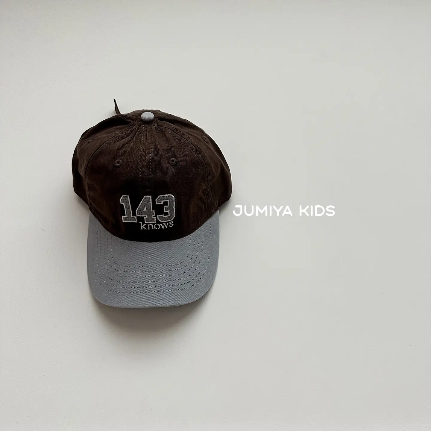 Children's 143 Baseball Cap Beige Black - Image 4