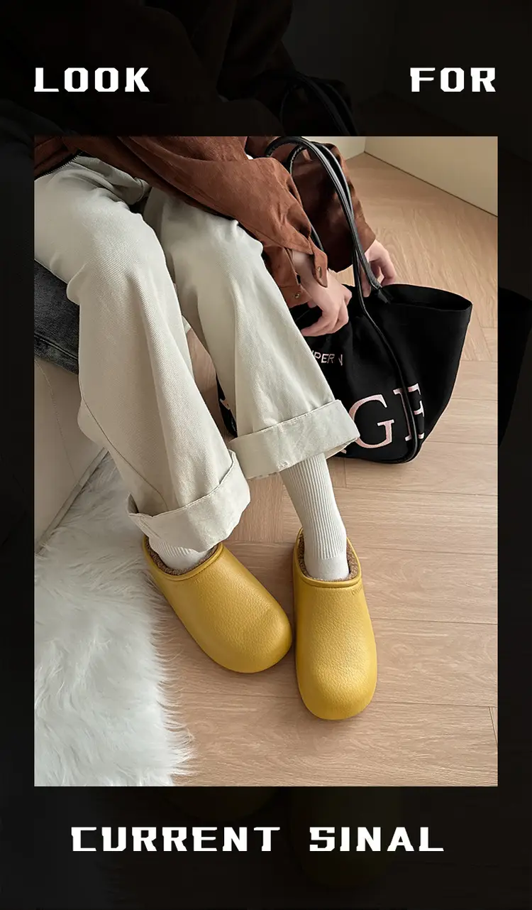 Birkenstock Shoes Autumn and Winter Cotton Slippers for Women New Waterproof Wearable Thick-Soled Fleece-Lined High-Value Antibacterial Couple Cotton Shoes for Men — feature 12