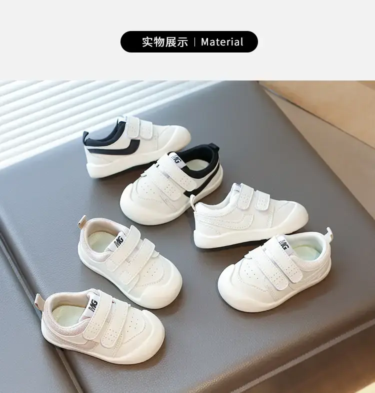 Baby Shoes White Soft Sole 0-2Yrs Boys Girls — feature 6