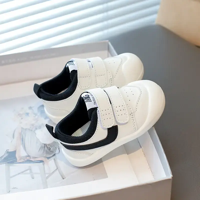 Baby Shoes White Soft Sole 0-2Yrs Boys Girls