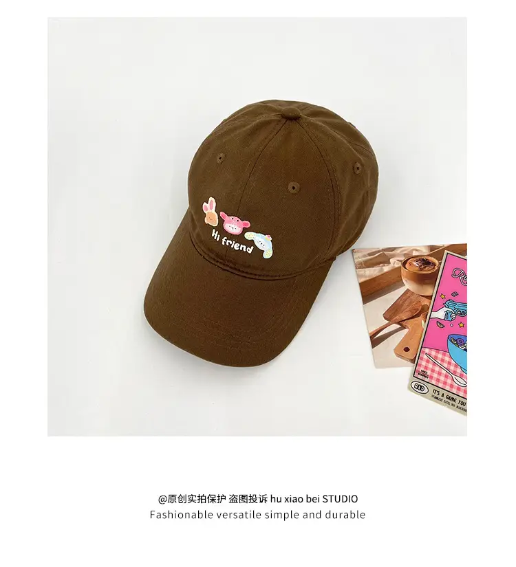 Pink Puppy Embroidered Baseball Cap for Women — feature 13