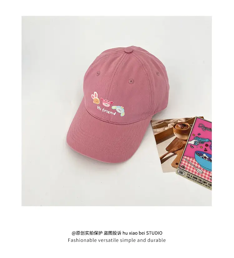 Pink Puppy Embroidered Baseball Cap for Women — feature 15