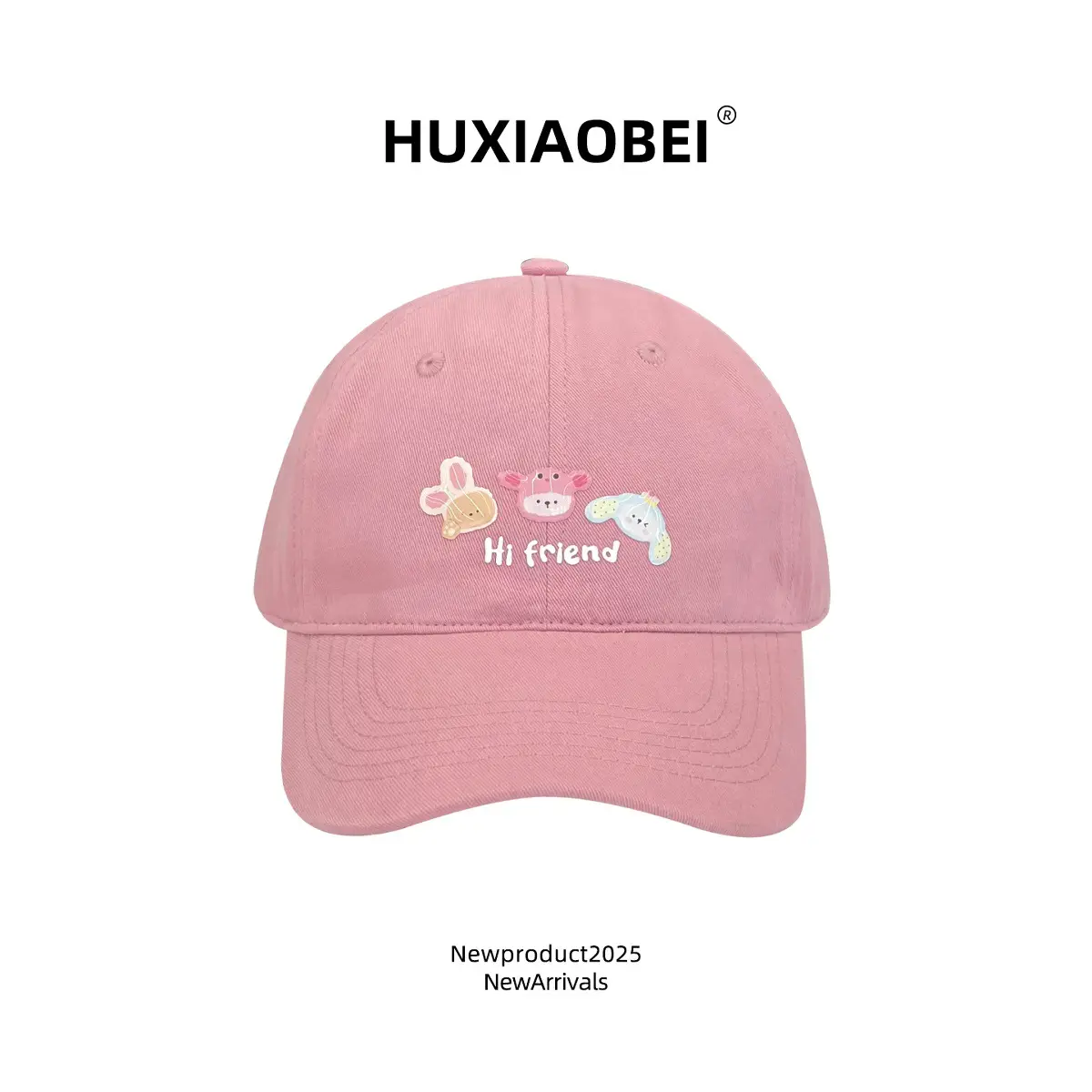 Pink Puppy Embroidered Baseball Cap for Women - Image 2
