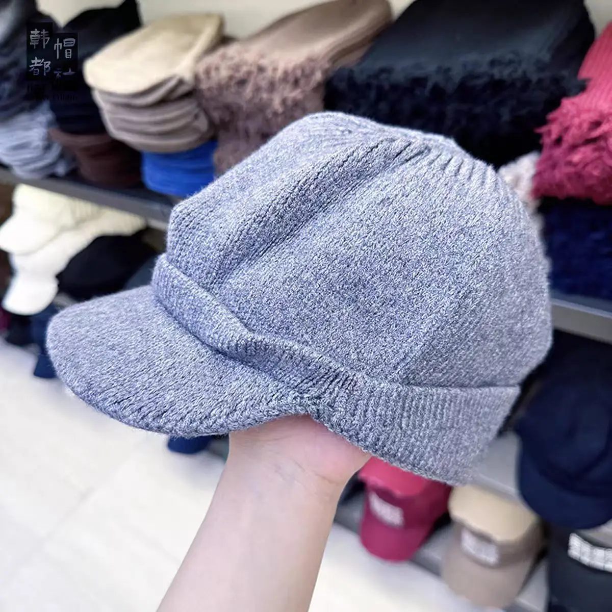 Women's Woolen Duckbill Hat for Winter Warm Face Cover - Image 8