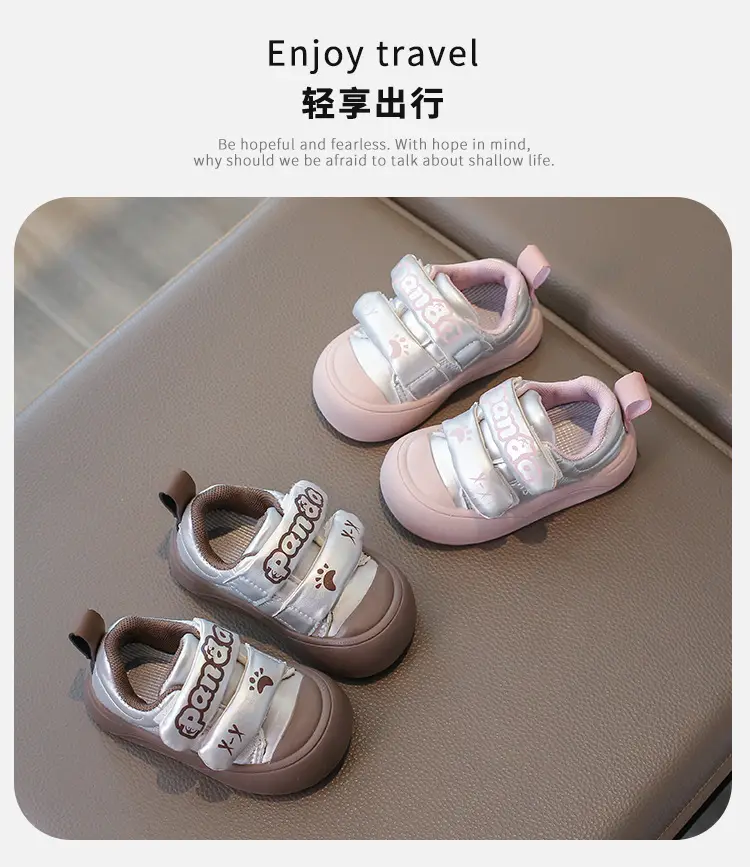 2024 New Autum Baby Shoes 0-1-2 Years Old Soft-Soled Baby Toddler Shoes Fashionable and Versatile Sneakers for Boys and Girls — feature 1