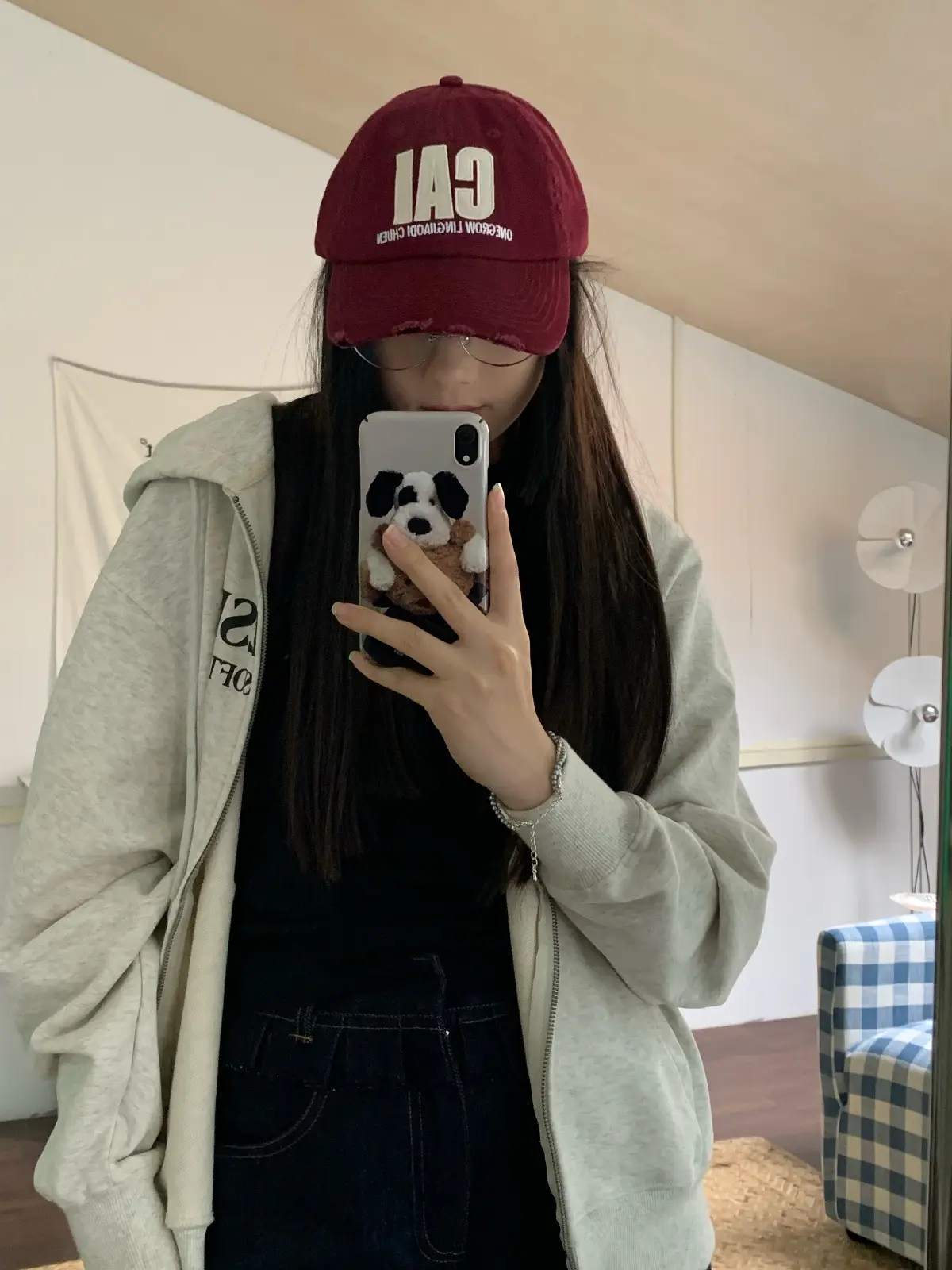 Women Baseball Cap with Letter Embroidery, Distressed Duckbill Cap for Spring — feature 14
