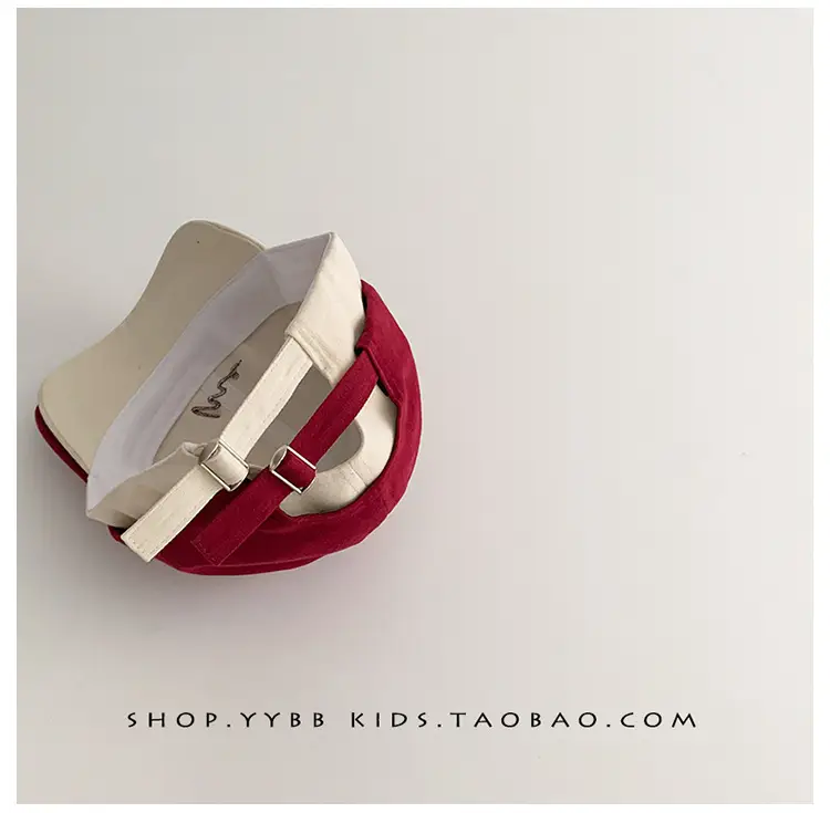 Red Korean Kids Baseball Cap Windproof Autumn Winter — feature 6