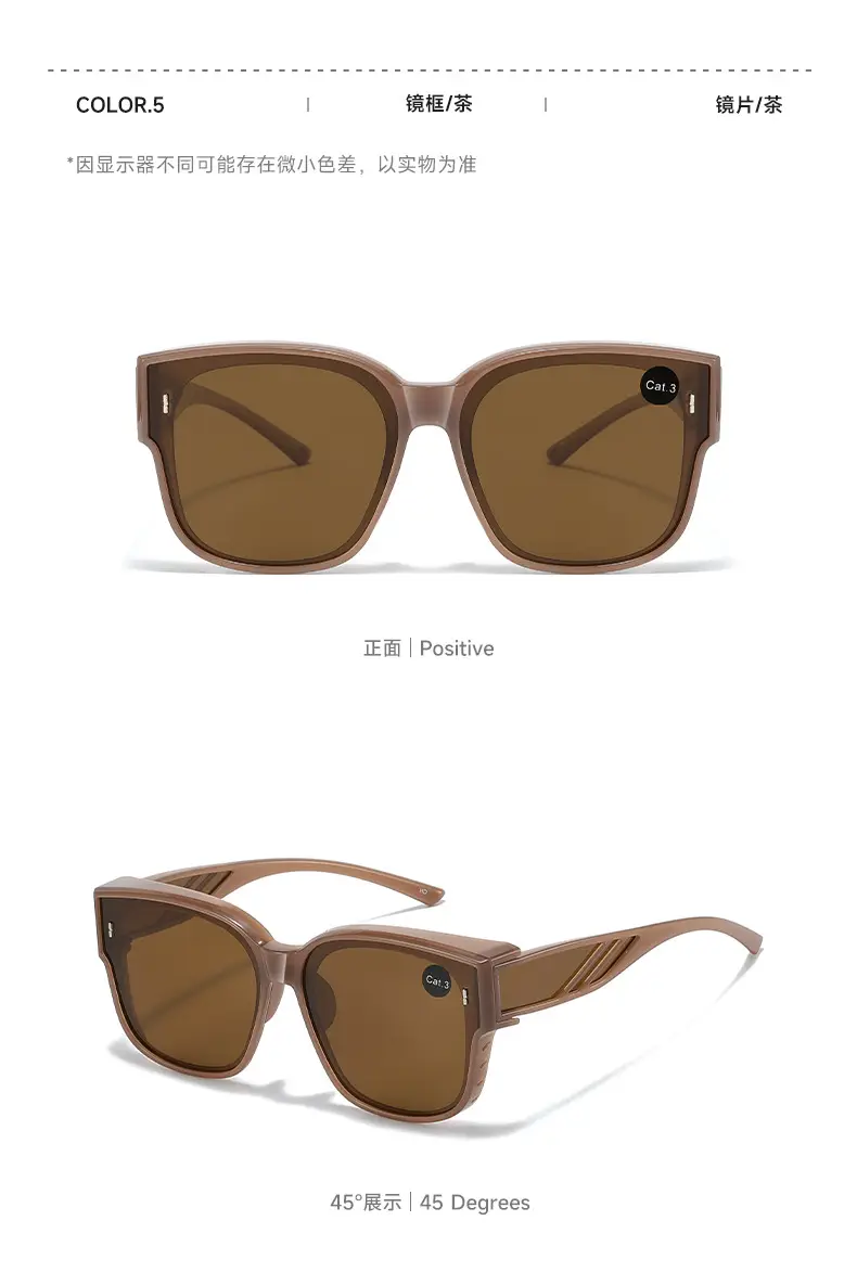Anti-UV Polarized Sunglasses for Men Women C3 Black Frame — feature 12