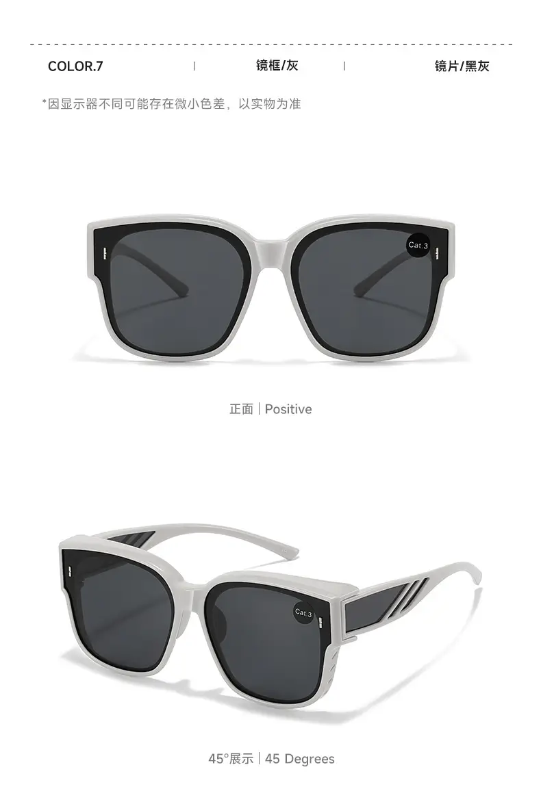 Anti-UV Polarized Sunglasses for Men Women C3 Black Frame — feature 14