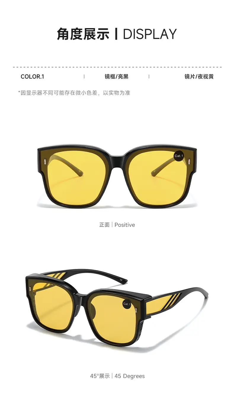 Anti-UV Polarized Sunglasses for Men Women C3 Black Frame — feature 8