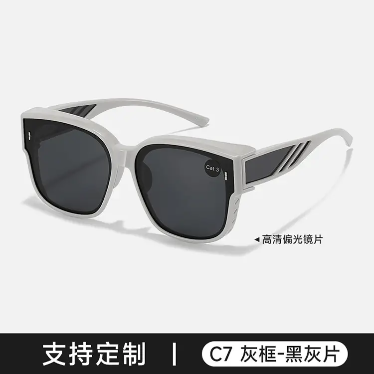Anti-UV Polarized Sunglasses for Men Women C3 Black Frame - Image 8