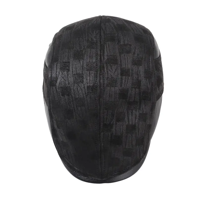 Men's Black Winter Baseball Cap Warm