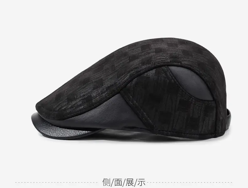 Men's Black Winter Baseball Cap Warm — feature 10