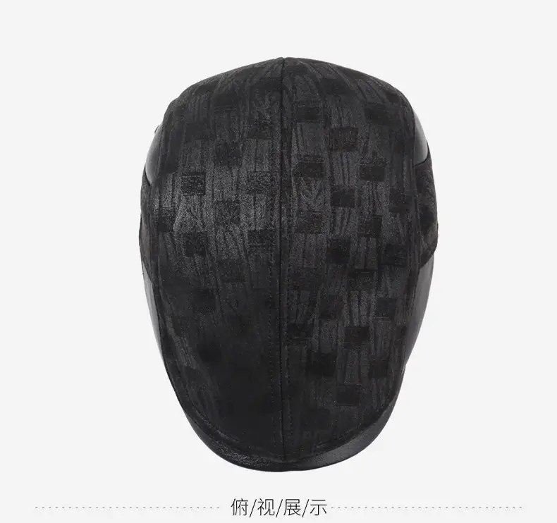 Men's Black Winter Baseball Cap Warm — feature 12