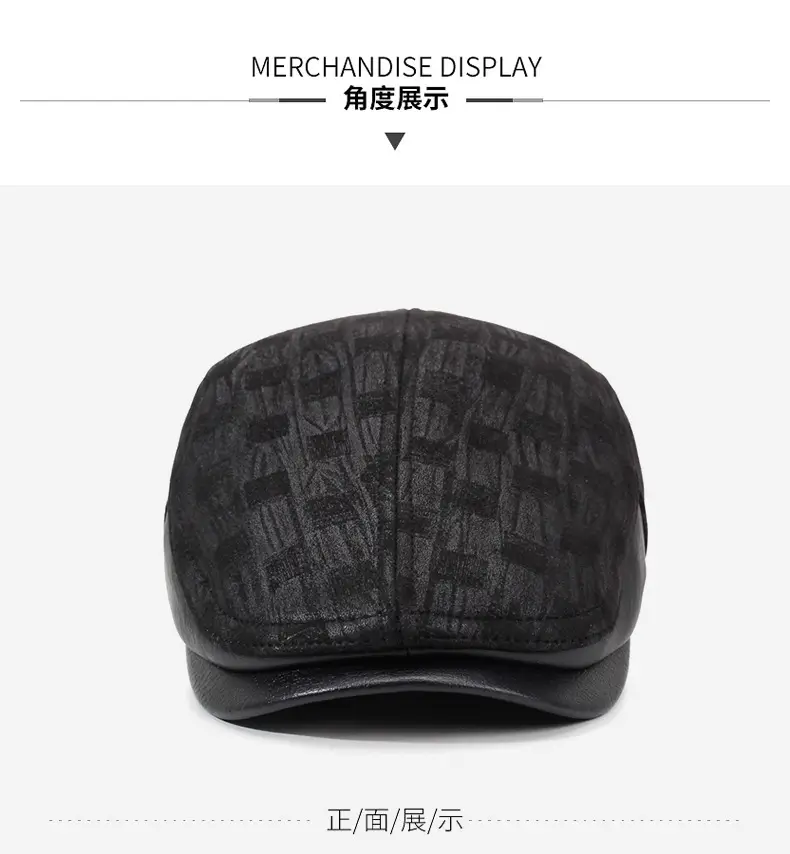 Men's Black Winter Baseball Cap Warm — feature 8