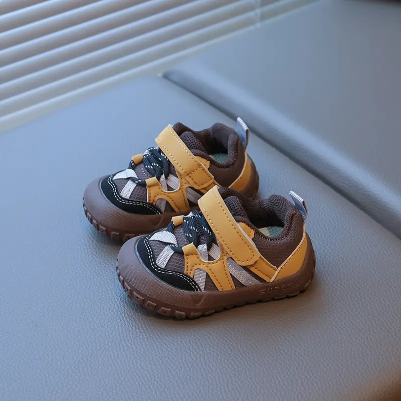 Baby Casual Shoes Brown Non-Slip Lightweight Toddler