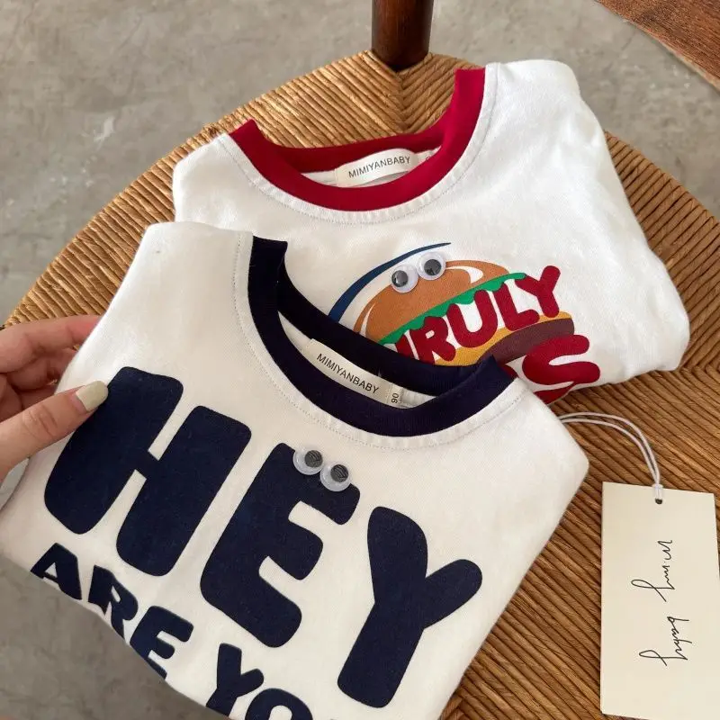 Children's Long Sleeve T-Shirt Cartoon Bottom Boys