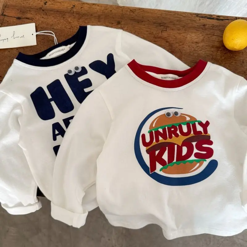 Children's Long Sleeve T-Shirt Cartoon Bottom Boys — feature 4