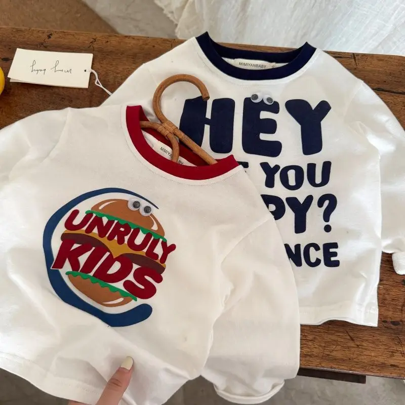 Children's Long Sleeve T-Shirt Cartoon Bottom Boys — feature 5