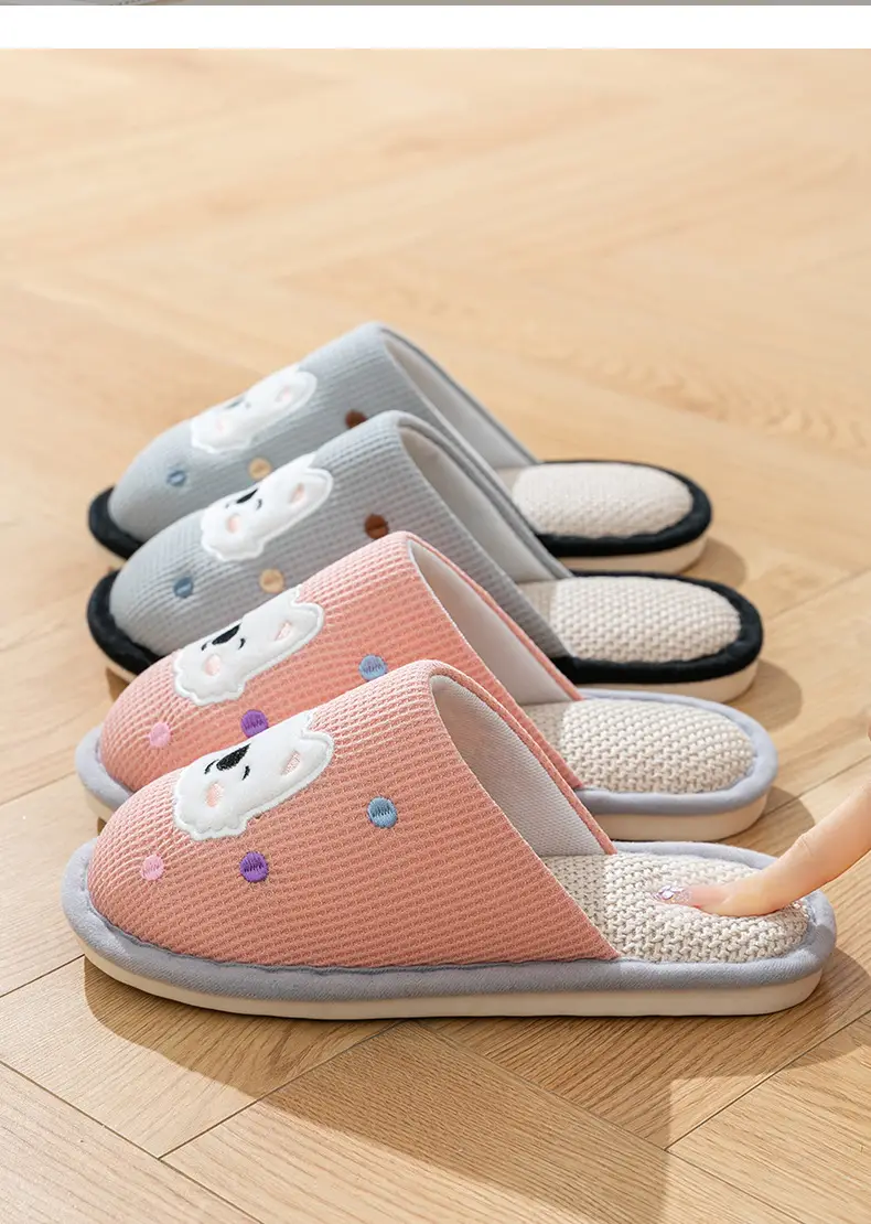 Cotton Slippers for Women, Spring, Autumn and Winter Home Use, Indoor Non-Slip Couple Home Warm Winter Cotton and Linen Slippers for Men — feature 16