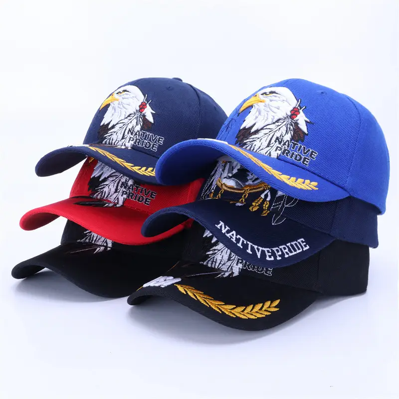 Men Navy Military Embroidered Cap Large — feature 19