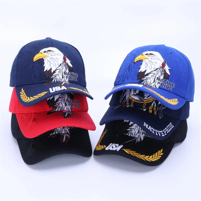 Men Navy Military Embroidered Cap Large — feature 20