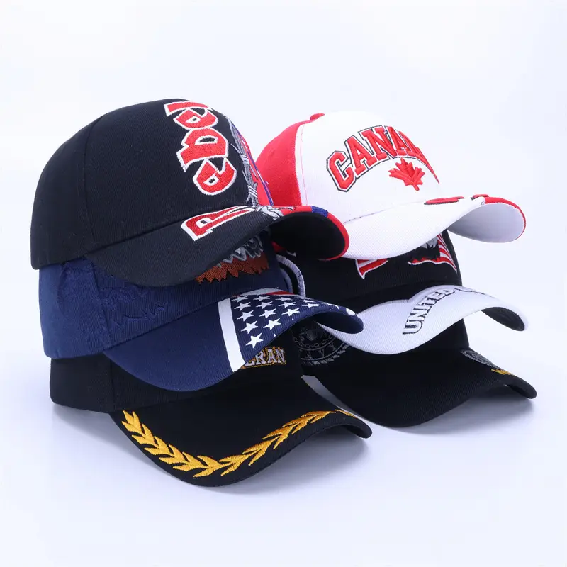 Men Navy Military Embroidered Cap Large — feature 30