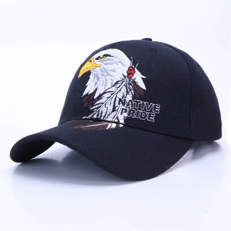 Men Navy Military Embroidered Cap Large - Image 16