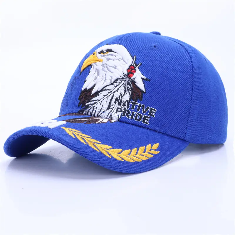 Men Navy Military Embroidered Cap Large - Image 19