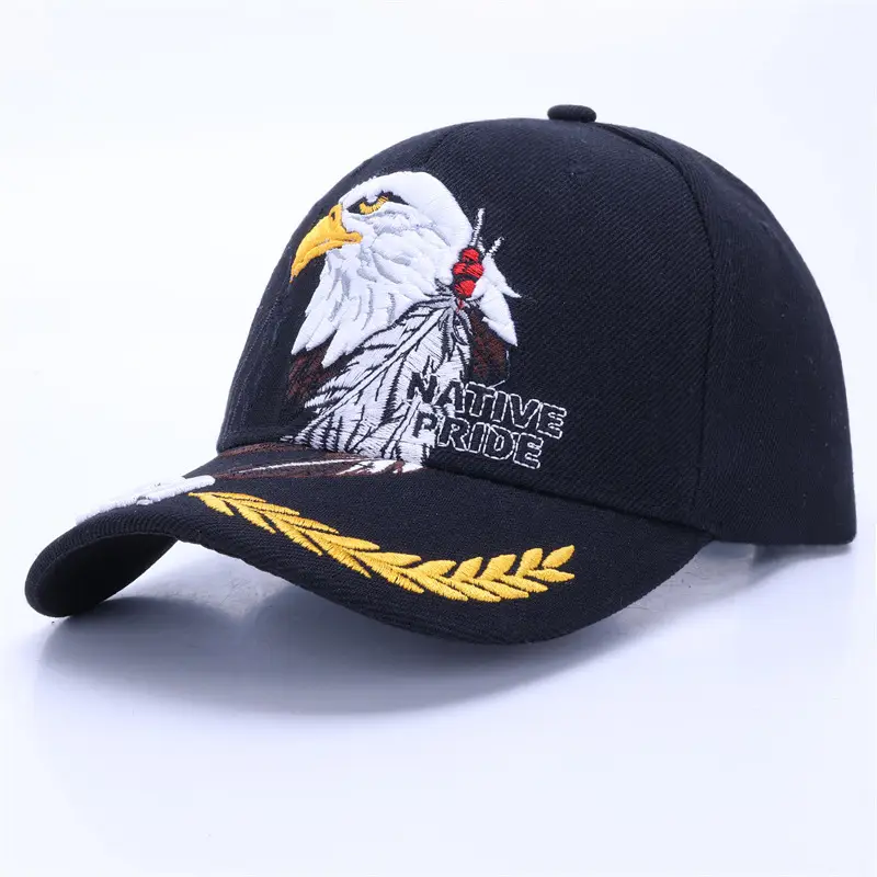 Men Navy Military Embroidered Cap Large - Image 20