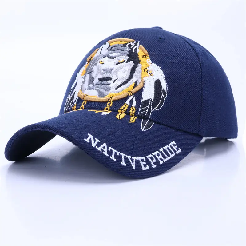 Men Navy Military Embroidered Cap Large - Image 21