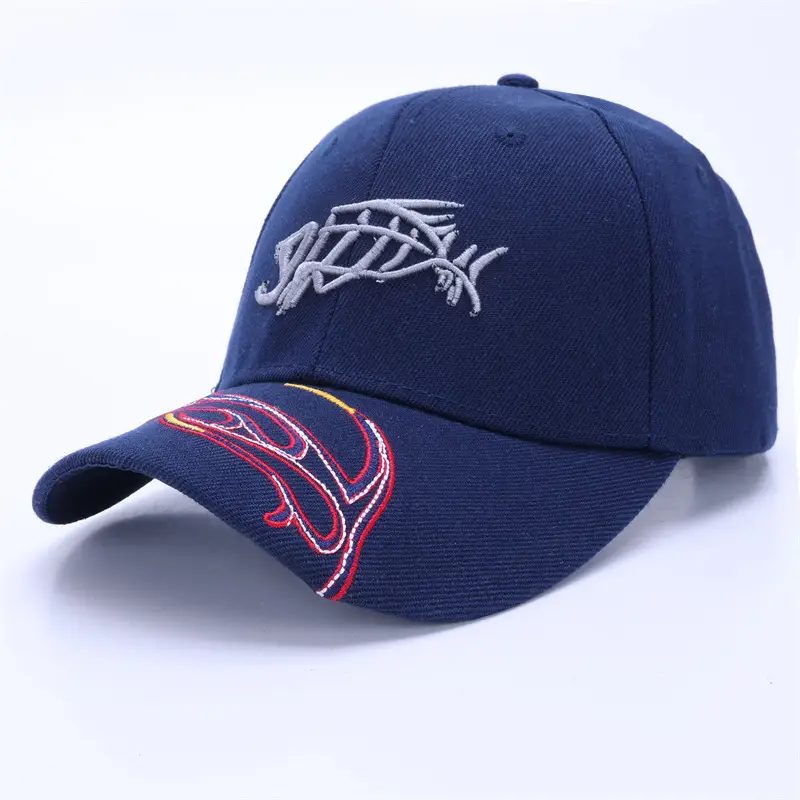 Men Navy Military Embroidered Cap Large - Image 29