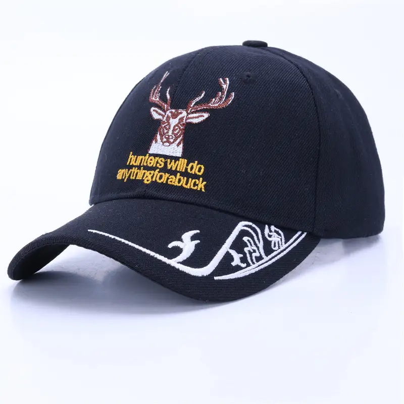 Men Navy Military Embroidered Cap Large - Image 8