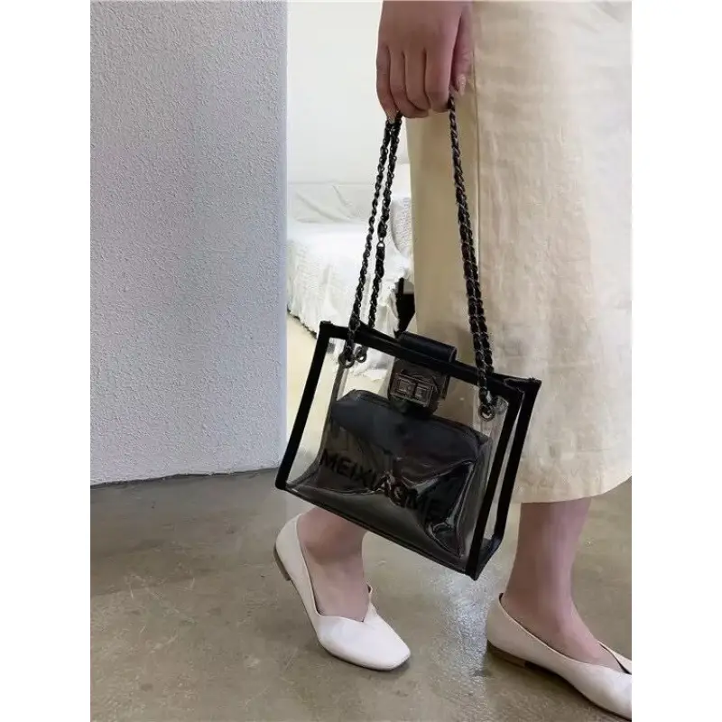 Transparent Korean Style Shoulder Bag for Women - Image 2