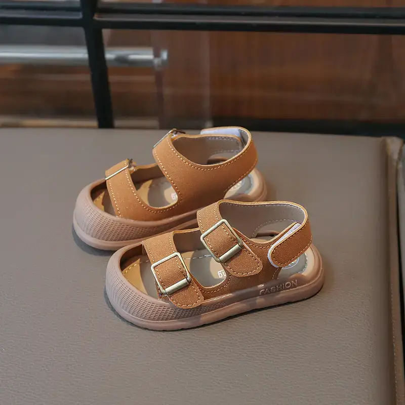 Boys' Closed-Toe Sandals 2025 Summer Tan