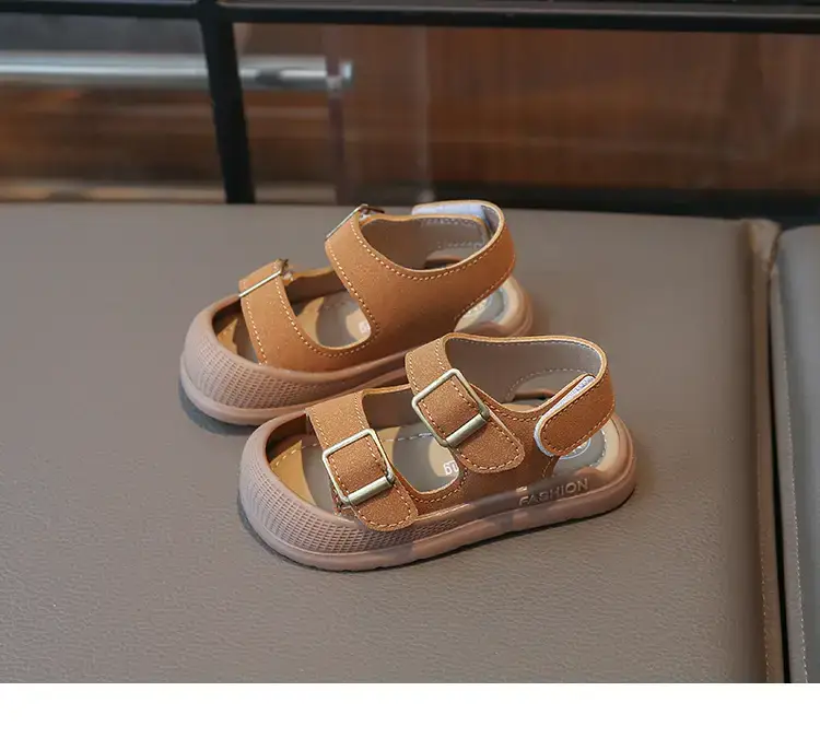 Boys' Closed-Toe Sandals 2025 Summer Tan — feature 15