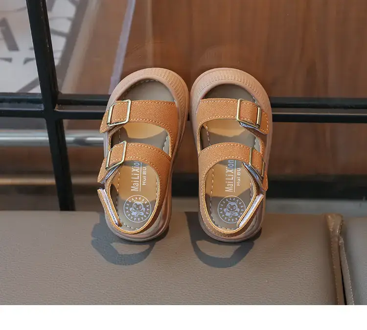 Boys' Closed-Toe Sandals 2025 Summer Tan — feature 16