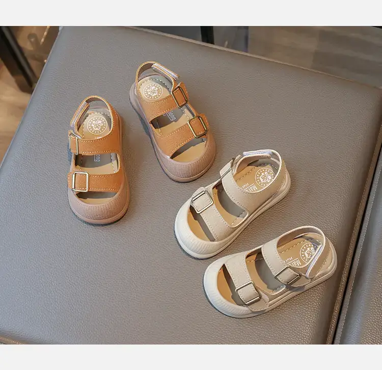 Boys' Closed-Toe Sandals 2025 Summer Tan — feature 7